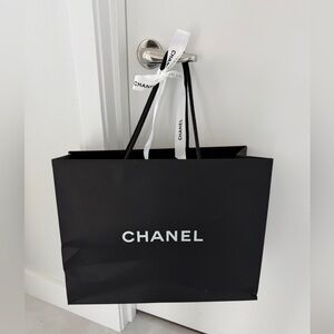 Classic Chanel Shopping Bag with Logo Bow PRICED TO SELL